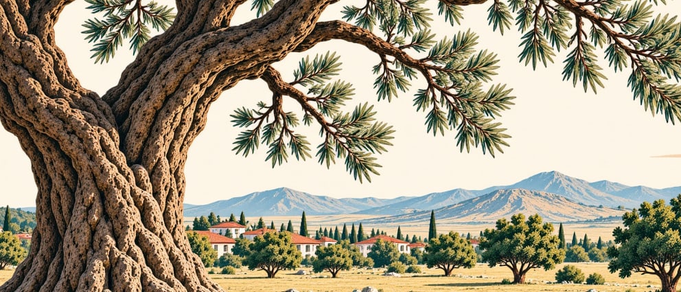 Şah Juniper Natural Monument çizimi, Antalya