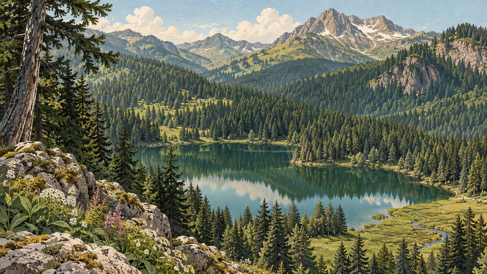 Sahara-Karagöl National Park çizimi, Artvin