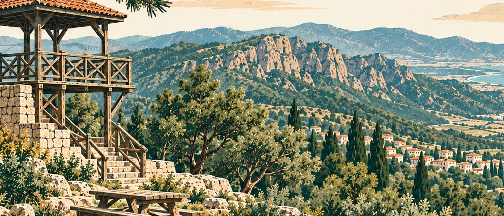Şahin Tepesi Tabiat Parkı çizimi, Hatay