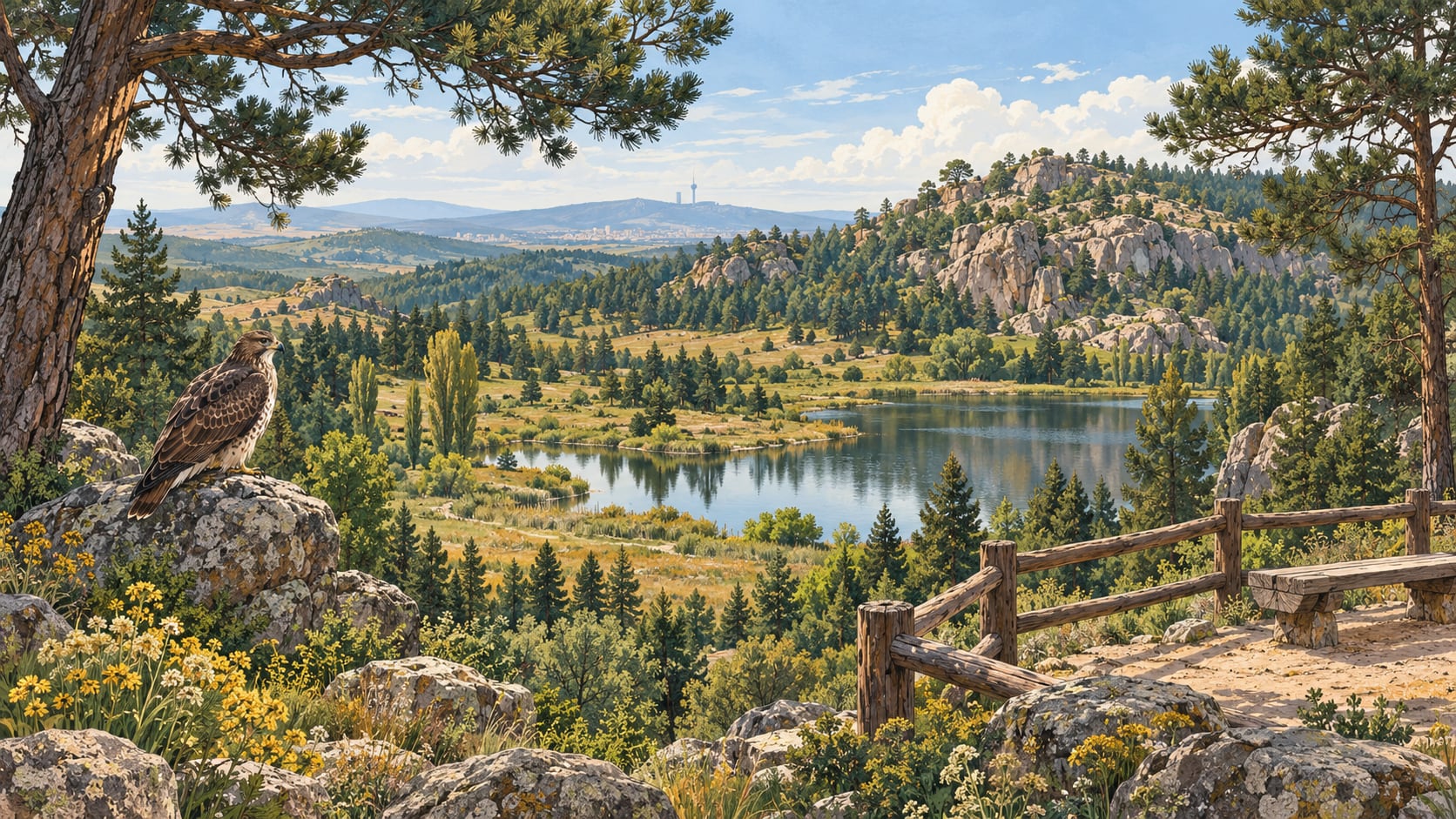 Şahinler Nature Park çizimi, Ankara