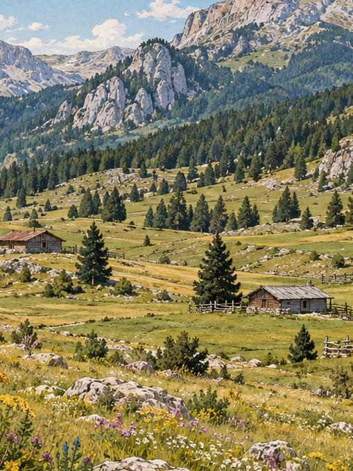 Zeichnung: Hochweide Saimbeyli-Çatak, Adana