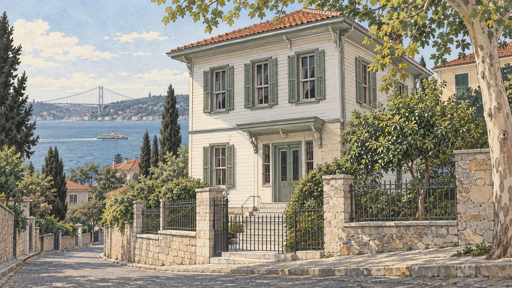 Sait Faik Abasıyanık Museum çizimi, İstanbul