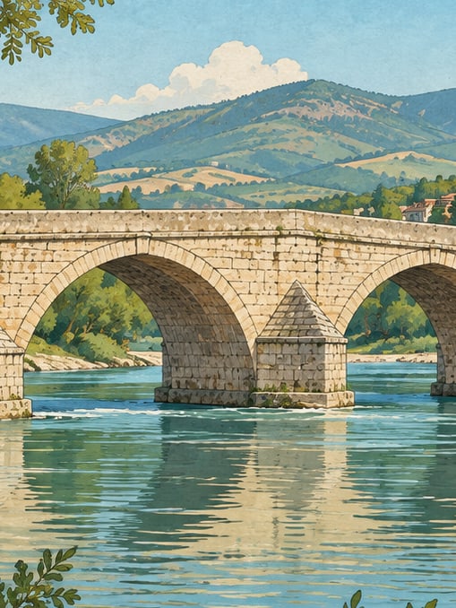 Zeichnung: Sakarya-Brücke, Sakarya