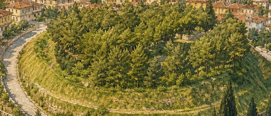Sandıklı Castle çizimi, Afyonkarahisar