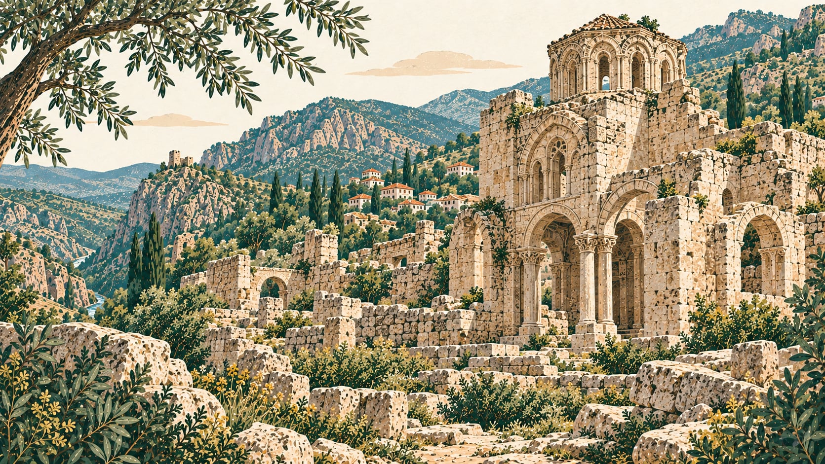 Santa Harabeleri çizimi, Gümüşhane