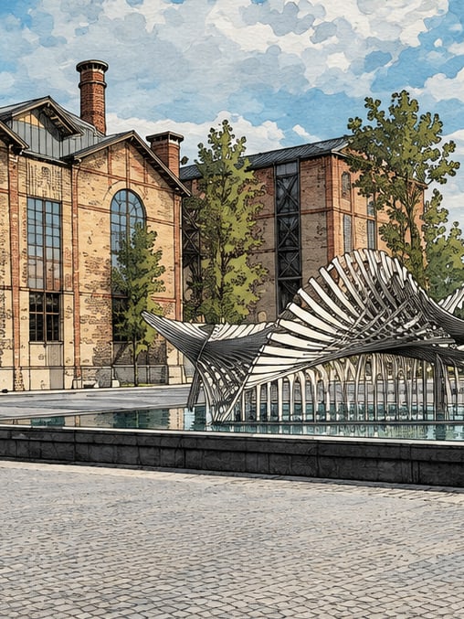 Zeichnung: Santral İstanbul – Museum für Energie und zeitgenössische Kunst, İstanbul