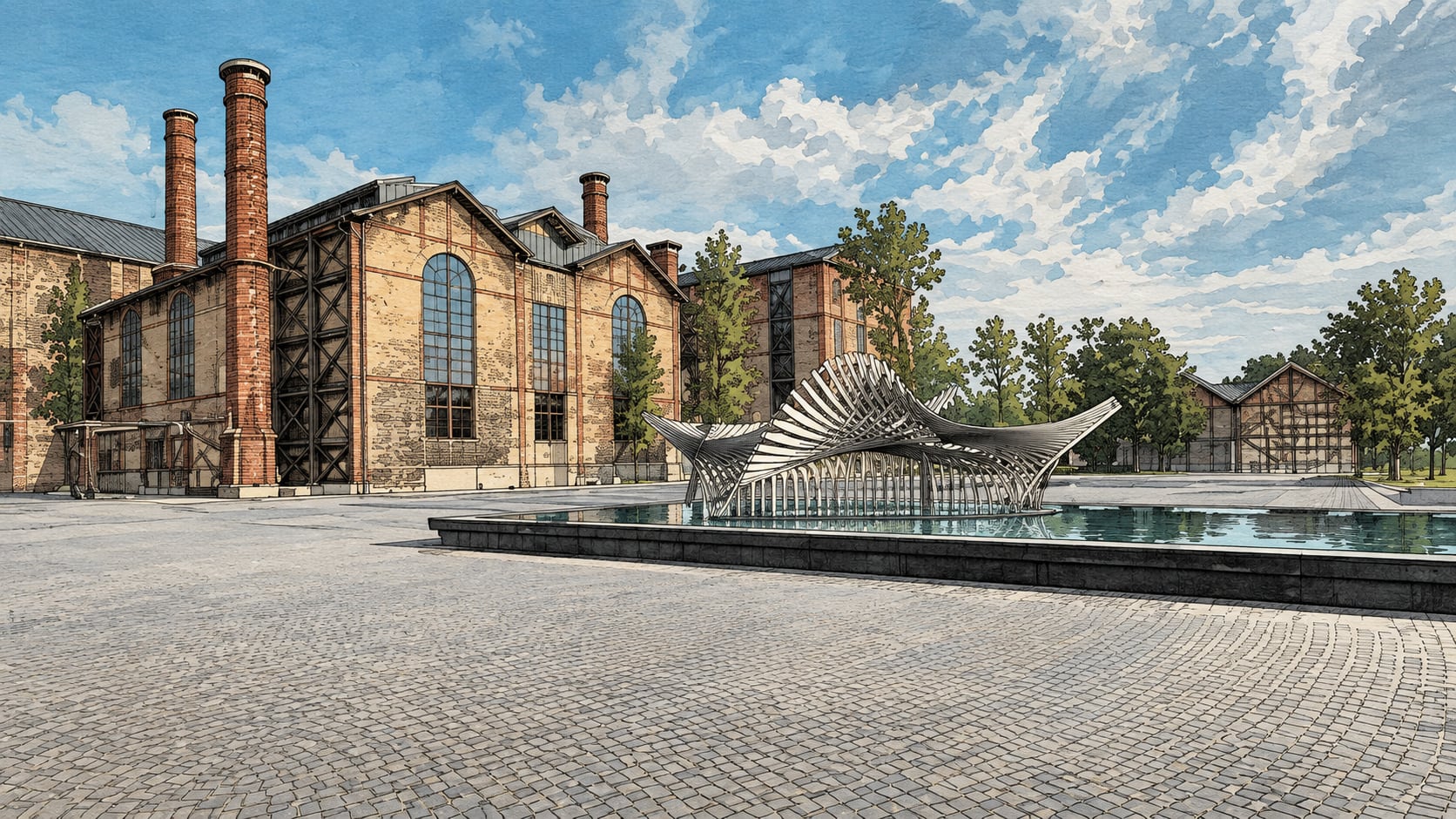Santral İstanbul Energy and Contemporary Arts Museum çizimi, İstanbul
