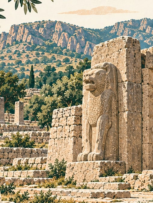 Şapinuva Archaeological Site çizimi, Çorum