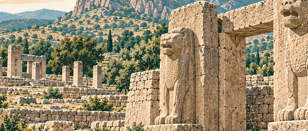 Şapinuva Archaeological Site çizimi, Çorum