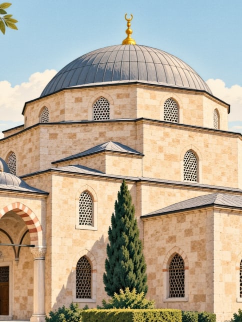 Zeichnung: Sara-Hatun-Moschee, Elazığ