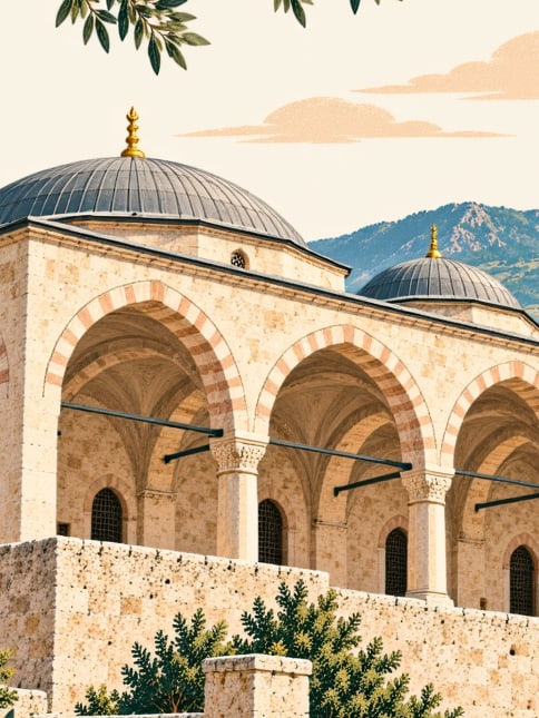 Zeichnung: Saraçhane-Moschee, Bolu