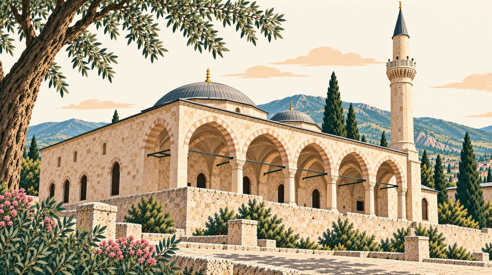 Saraçhane Mosque çizimi, Bolu
