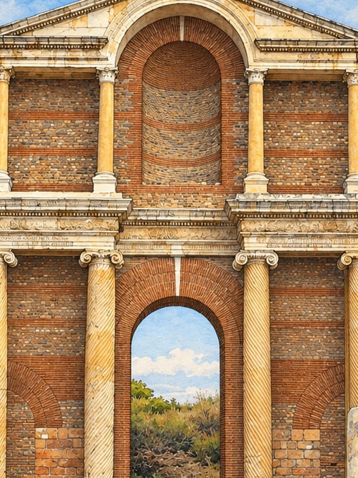 Sardis Archaeological Site çizimi, Manisa