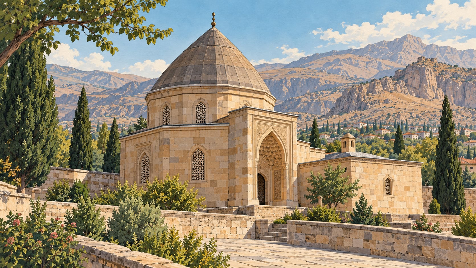 Sarı Saltuk Tomb çizimi, Niğde
