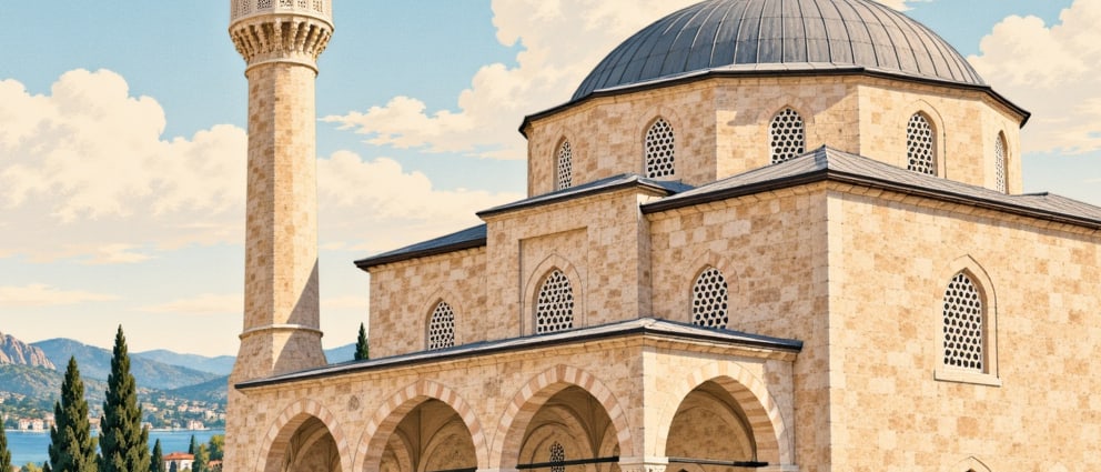 Sarıca Paşa Mosque çizimi, Edirne