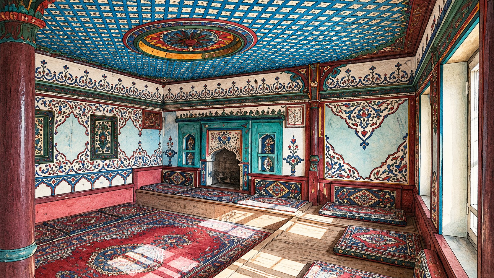 Sarıçiçek Village Rooms çizimi, Gümüşhane