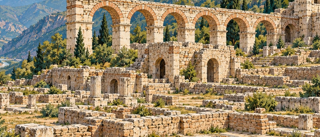 Satala Ancient City çizimi, Gümüşhane