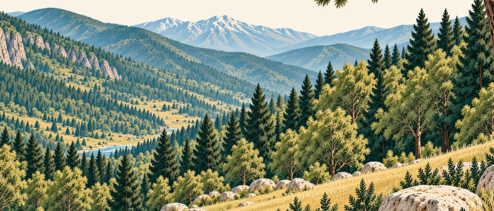Şavşat Meydancık Papart Valley Natural Protected Site çizimi, Artvin
