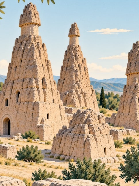 Şavşat Fairy Chimneys çizimi, Artvin