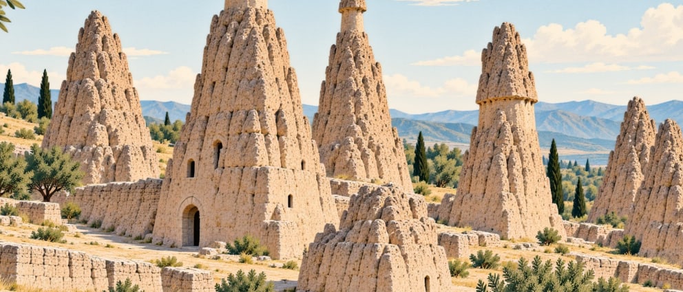 Şavşat Fairy Chimneys çizimi, Artvin