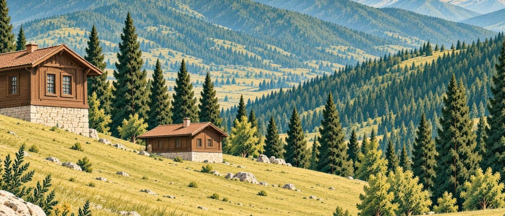 Sazalan Plateau çizimi, Trabzon