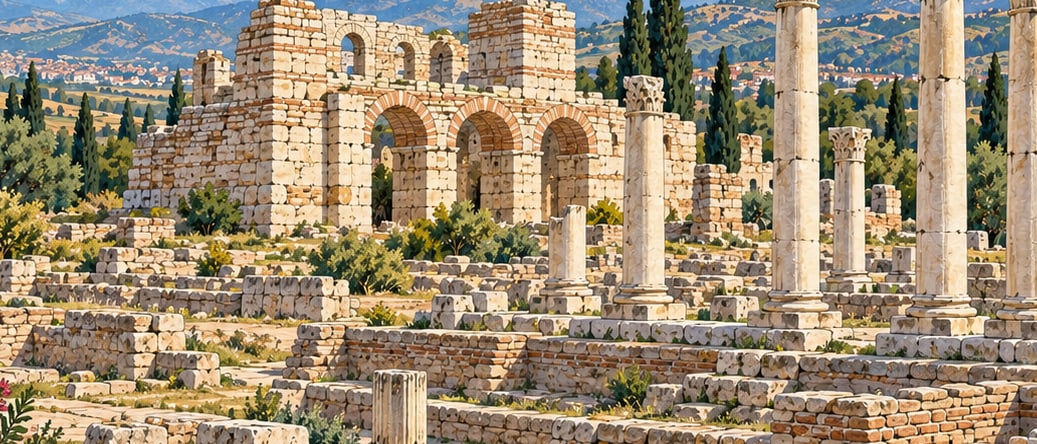 Sebaste Ancient City çizimi, Uşak