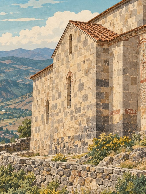 Şebinkarahisar Asarcık Church çizimi, Giresun