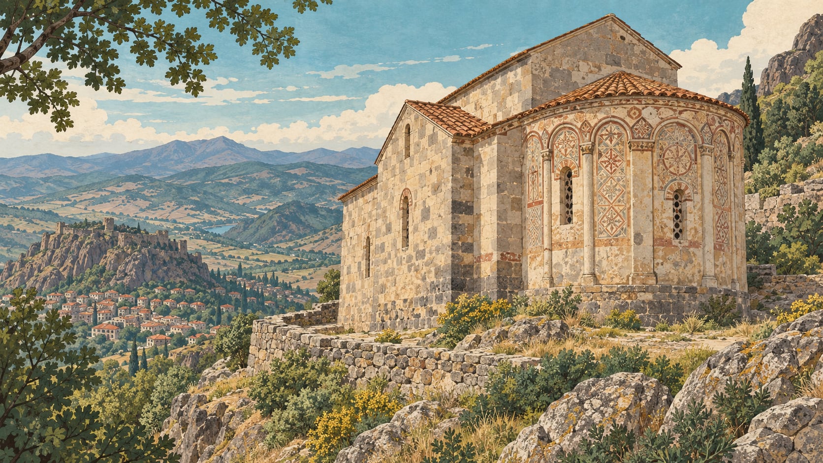 Şebinkarahisar Asarcık Church çizimi, Giresun