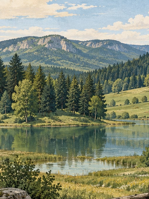 Şehit Şerifebacı Nature Park çizimi, Kastamonu