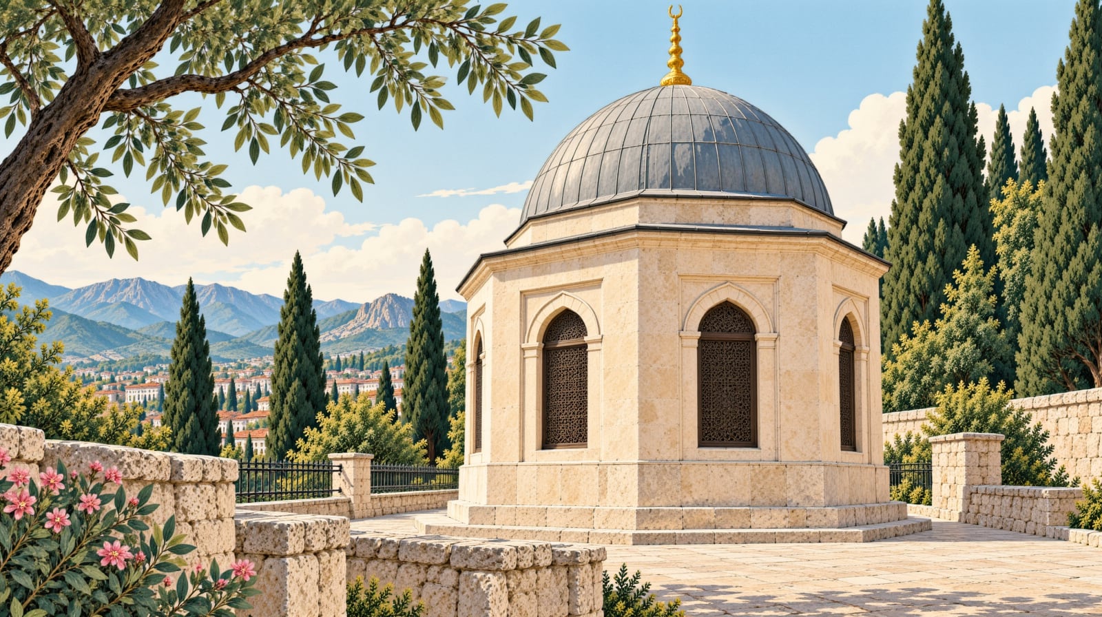 Şehzadeler Tomb çizimi, İstanbul