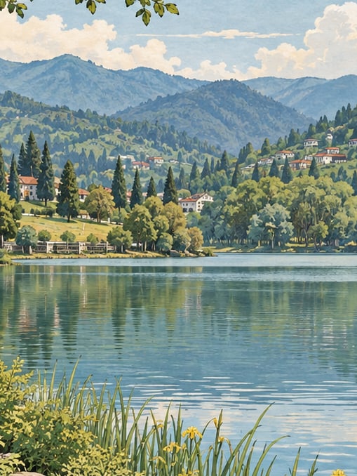 Zeichnung: Sera-See-Naturpark, Trabzon