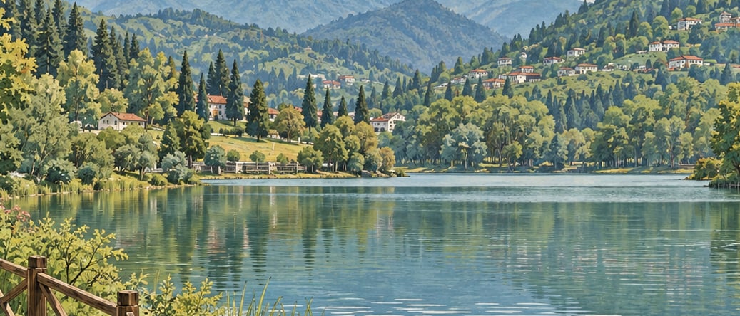 Sera Lake Nature Park çizimi, Trabzon