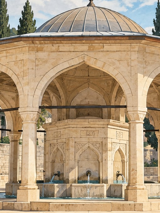 Şeyh Adil Fountain çizimi, Kahramanmaraş