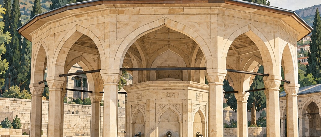 Şeyh Adil Fountain çizimi, Kahramanmaraş