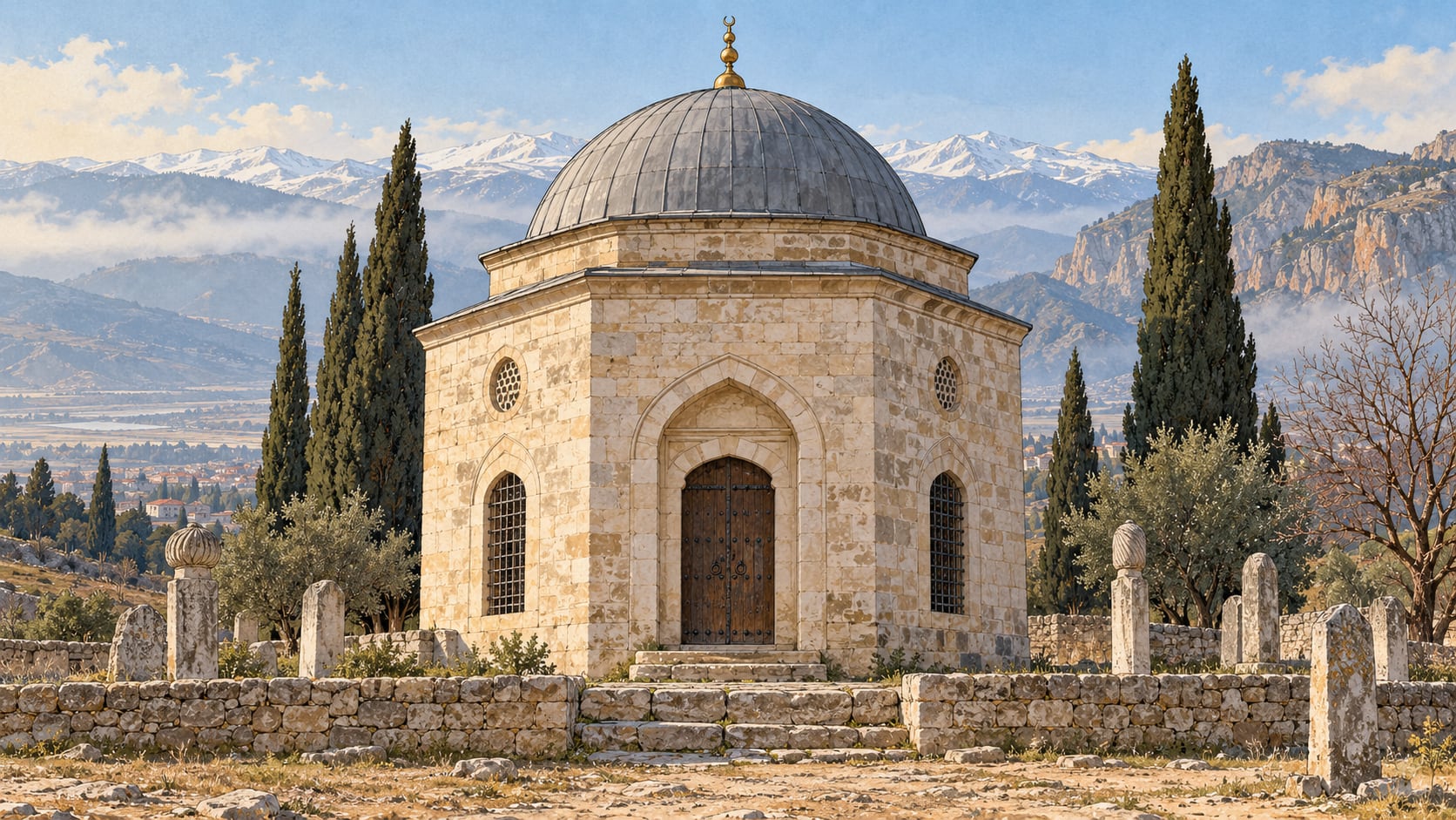 Şeyh Ahmet Kuseyri Tomb çizimi, Hatay