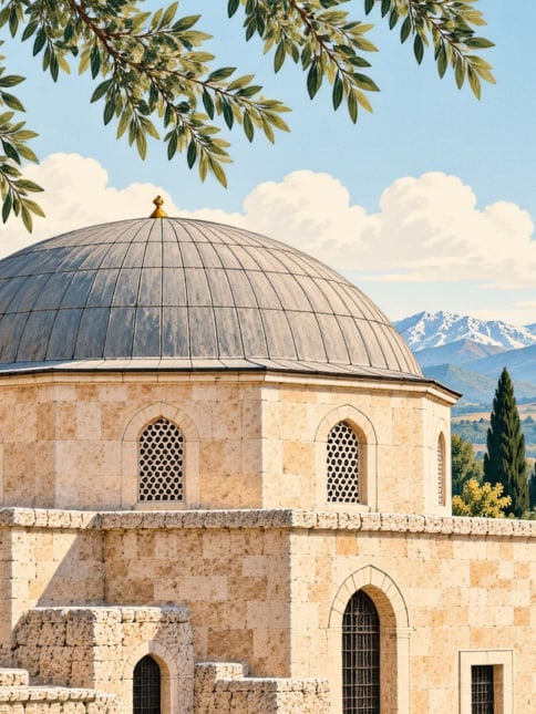Şeyh Babo (Üryan Baba) Tomb (Bitlis) çizimi, Bitlis