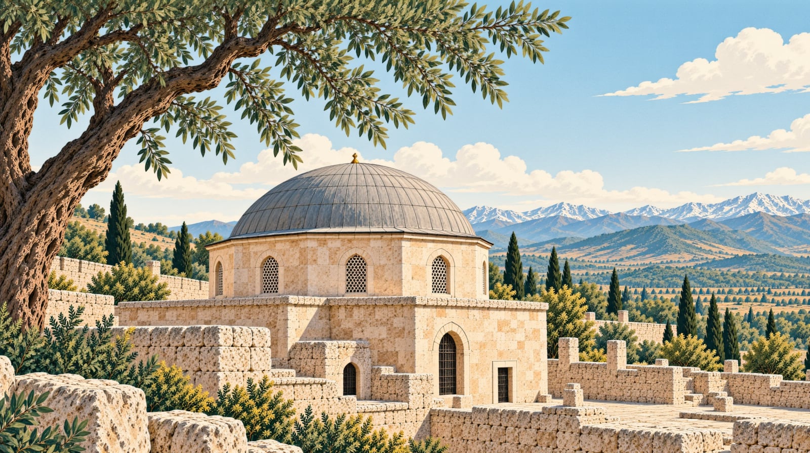 Şeyh Babo (Üryan Baba) Tomb (Bitlis) çizimi, Bitlis