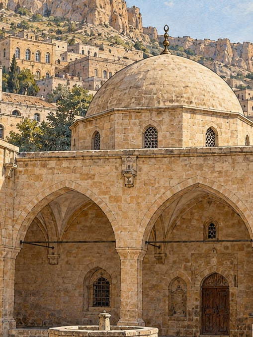 Şeyh Çabuk Mosque çizimi, Mardin