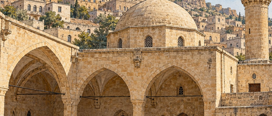 Şeyh Çabuk Mosque çizimi, Mardin