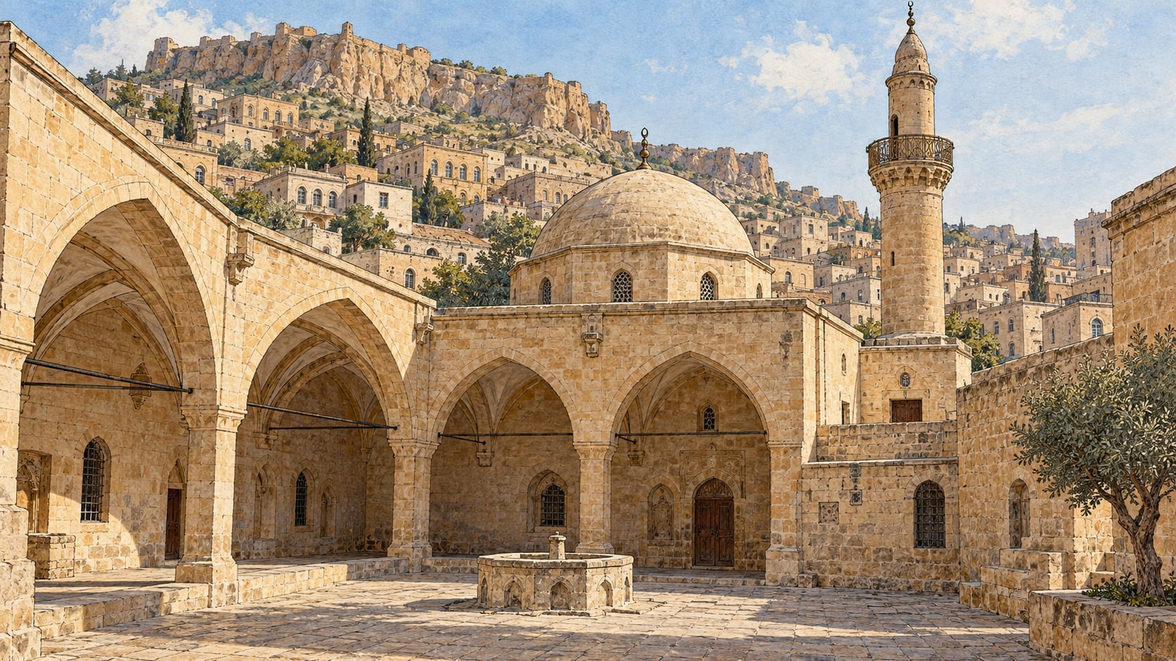 Şeyh Çabuk Mosque çizimi, Mardin