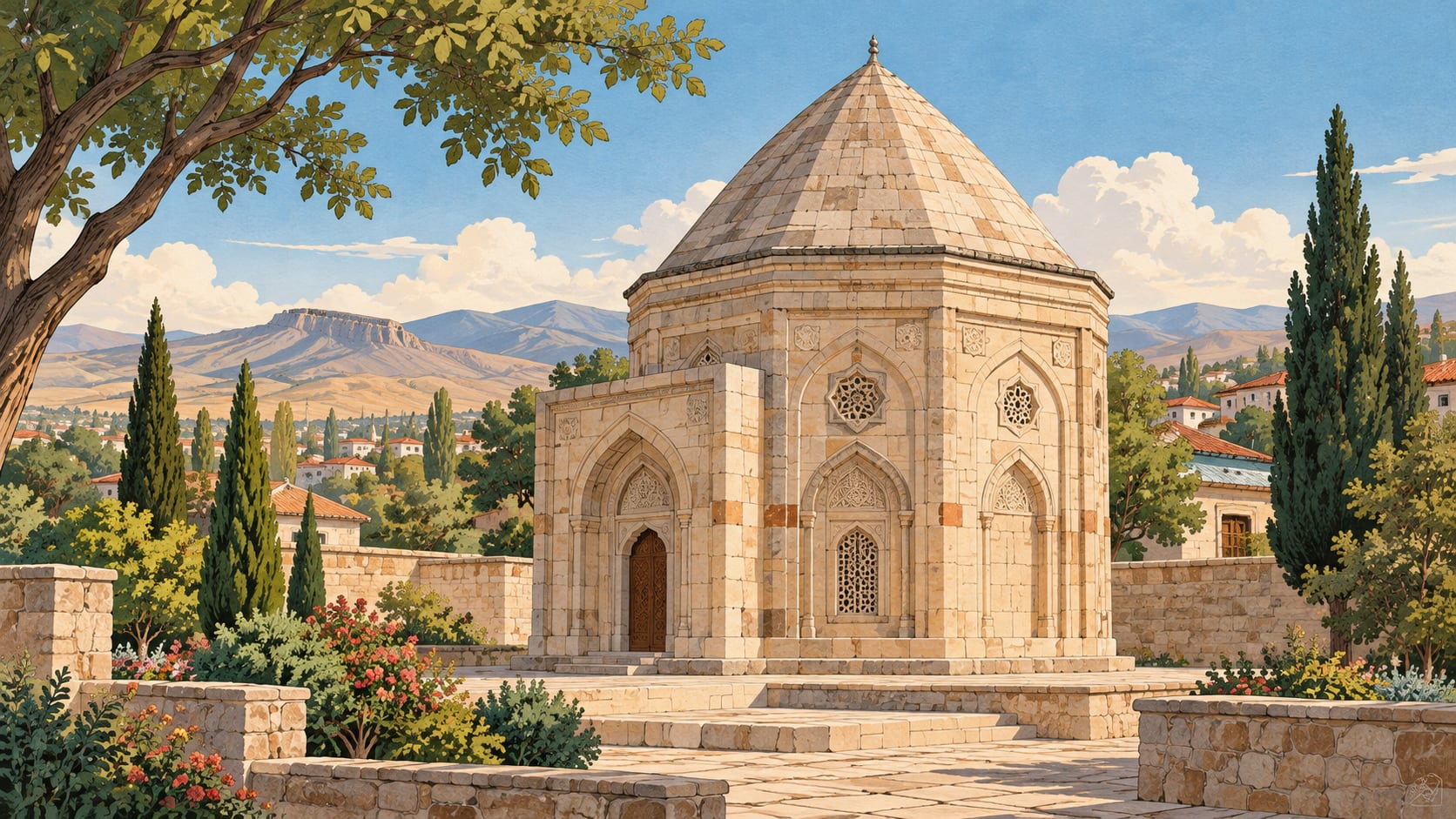 Şeyh Çoban Tomb çizimi, Sivas