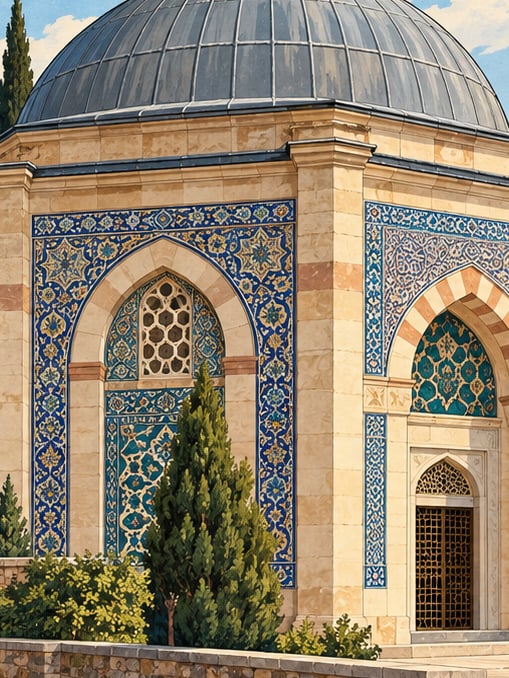 Şeyh Edebali Tomb çizimi, Bilecik
