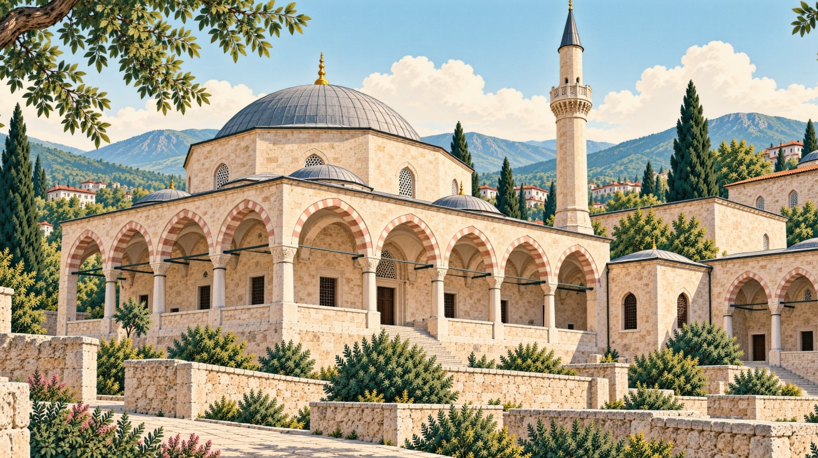 Şeyh Keramettin Mosque çizimi, Giresun