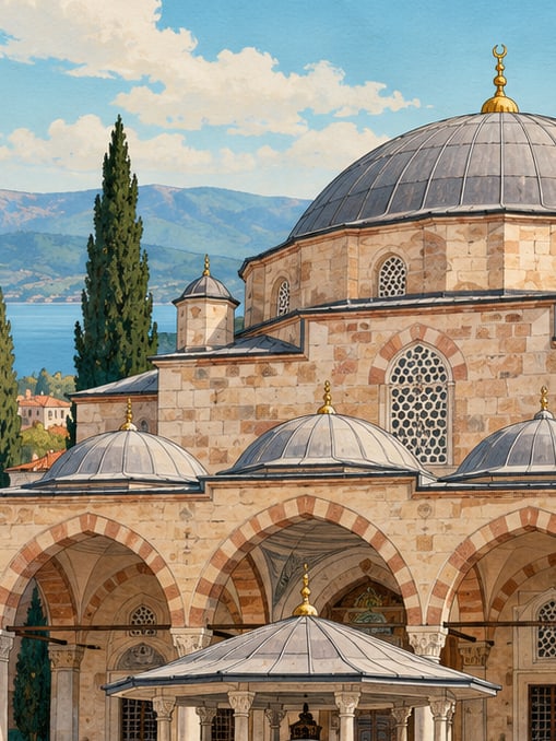 Şeyh Lütfullah Mosque çizimi, Balıkesir