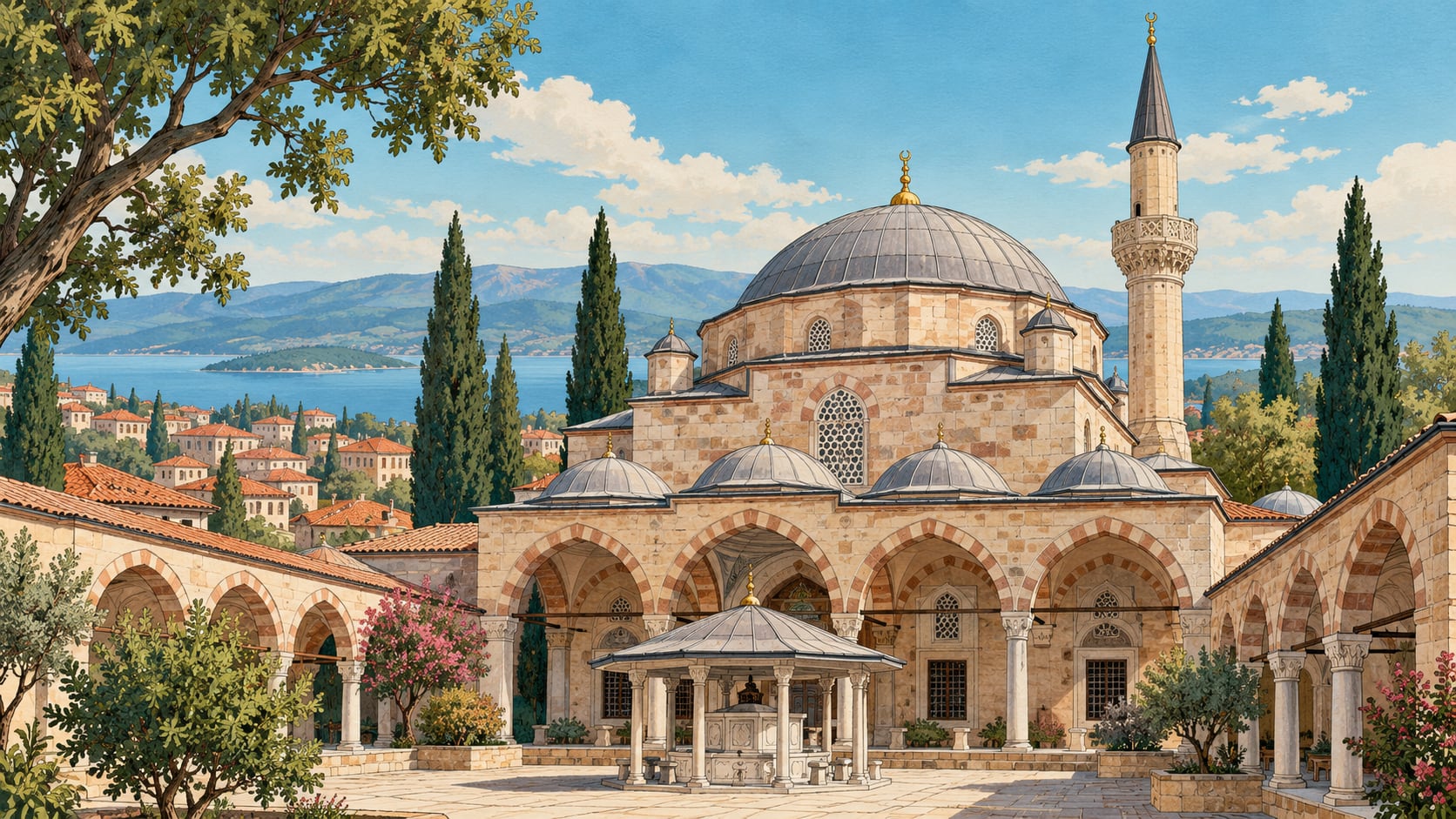 Şeyh Lütfullah Mosque çizimi, Balıkesir