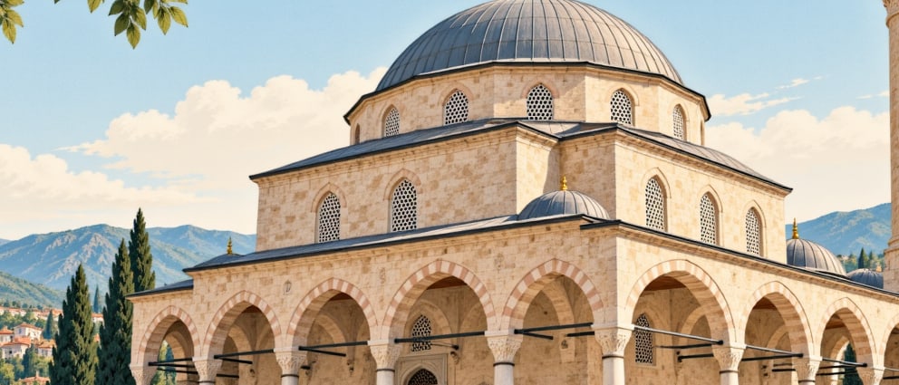 Şeyh Mutahhar Mosque (dört Ayaklı Minare) çizimi, Diyarbakır