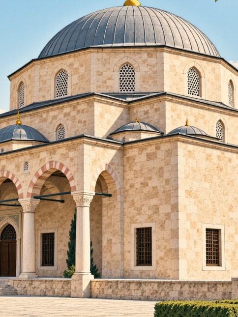Şeyh Şamil Mosque and Tomb çizimi, Kırıkkale