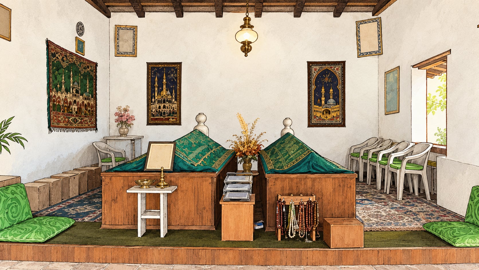 Şeyh Şehabeddin Sühreverdi Zawiya (salı Dervish Lodge) çizimi, Eskişehir
