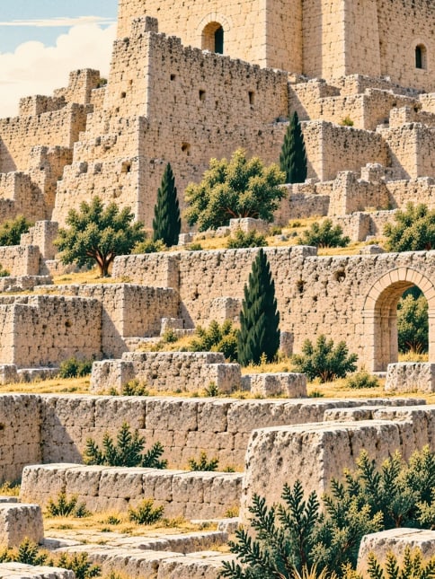 Zeichnung: Seyifler-Burg, Sakarya