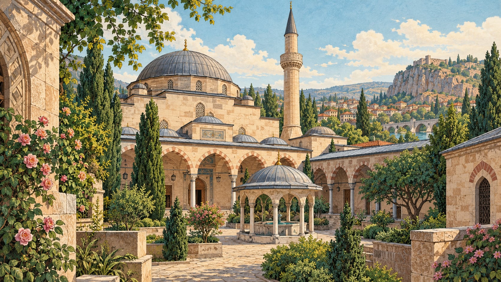 Seyyid Battal Gazi Complex çizimi, Eskişehir